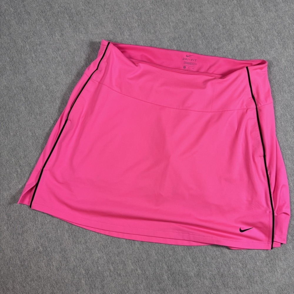 NIKE Dri Fit Golf Skort Womens XL Pink Built In Shorts Athletic